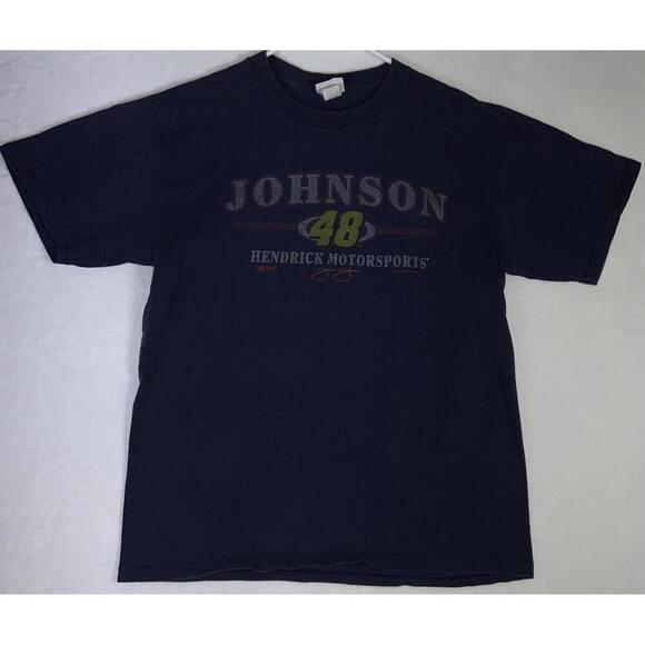 Chase Authentics Other - Vintage 2000s Chase Authentics Jimmie Johnson Nascar T Shirt Adult Large Blue